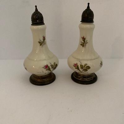 Rosenthal Germany Rose Selb Plossberg Porcelin S&P Set