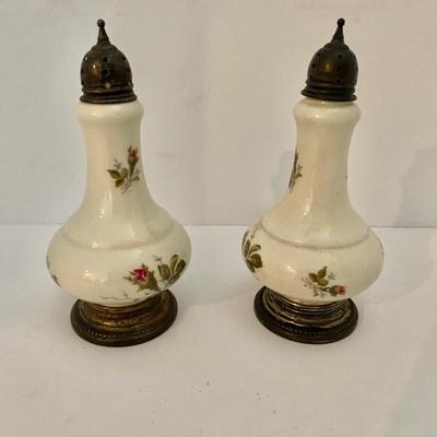 Rosenthal Germany Rose Selb Plossberg Porcelin S&P Set