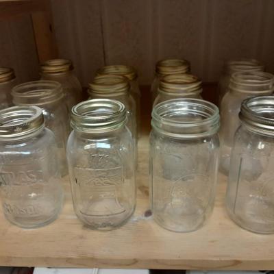 14 glass canning jars (3)