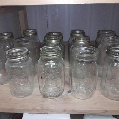 14 glass canning jars (3)
