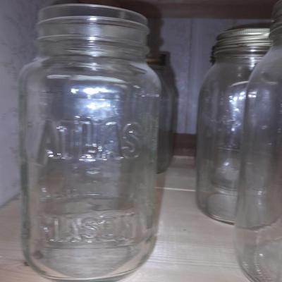 14 glass canning jars (4)