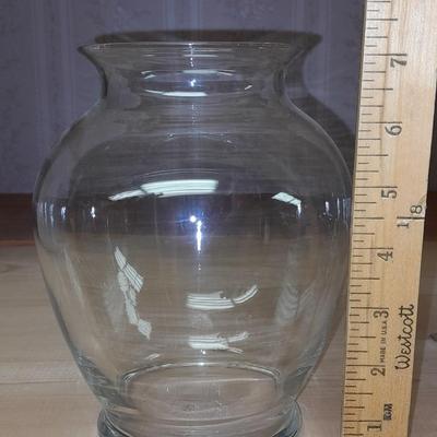 5 glass vases