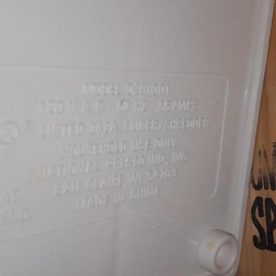 Salad spinner, matching salt, pepper, and spoon rest with other Kitchenware