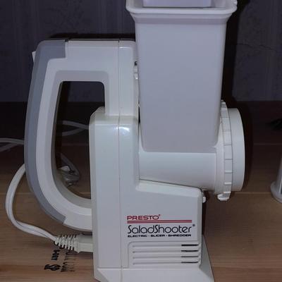 Salad spinner, matching salt, pepper, and spoon rest with other Kitchenware