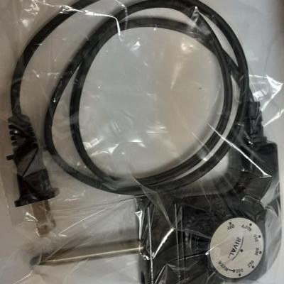 Nice Stainless steel Rival Electric skillet with lid and cord