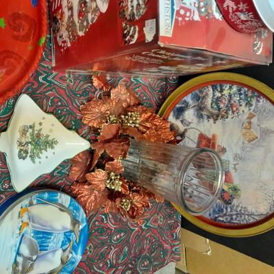 Christmas Cookies for Everyone! Tree shaped cookie jar, with Cookie tins and cookie platters