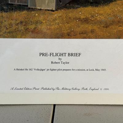 â€œPRE-FLIGHT BRIEFâ€ PRINT BY ROBERT TAYLOR