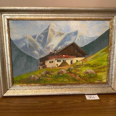 Beautiful Mountain Painting By Cris