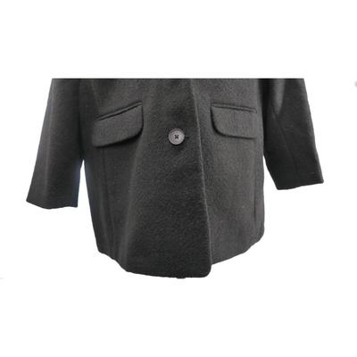 New Black Wool Coat PL