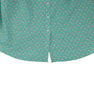 Land's End Turquoise Patterned Shirt 22W