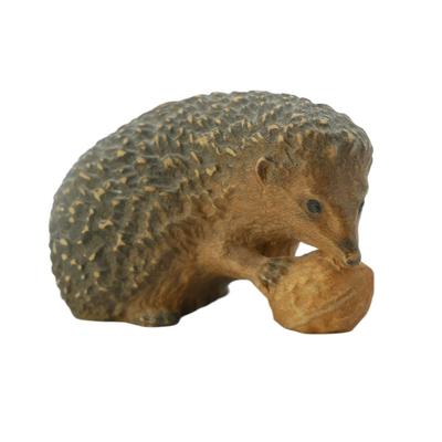 Wooden Hedgehog Figurine