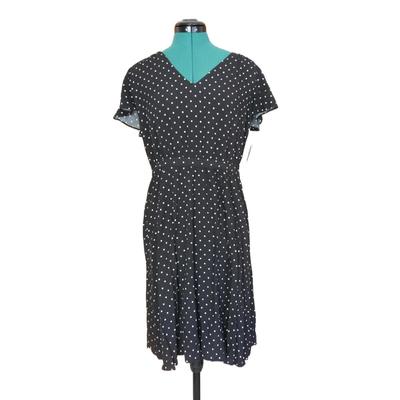 New Black Polka Dot Dress M