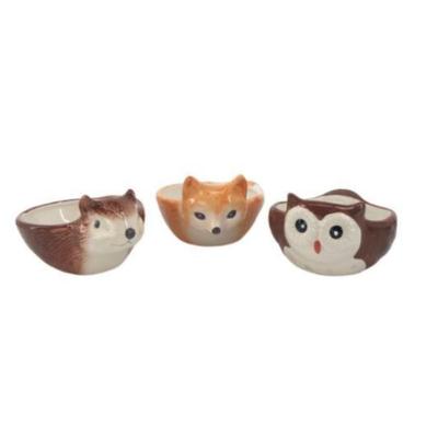 (3 pcs) Woodland Critter Bowls