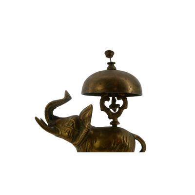 Mid-Century Brass Elephant Concierge Bell