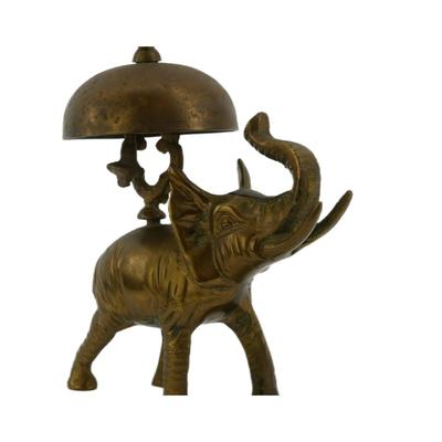 Mid-Century Brass Elephant Concierge Bell