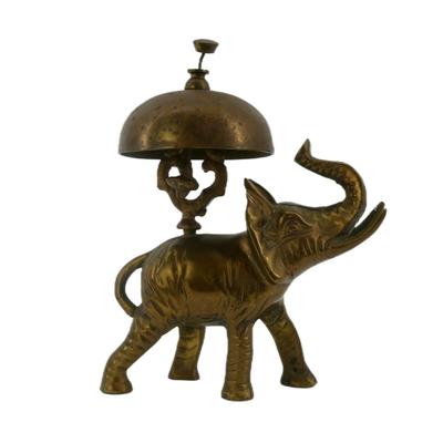 Mid-Century Brass Elephant Concierge Bell