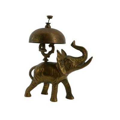 Mid-Century Brass Elephant Concierge Bell
