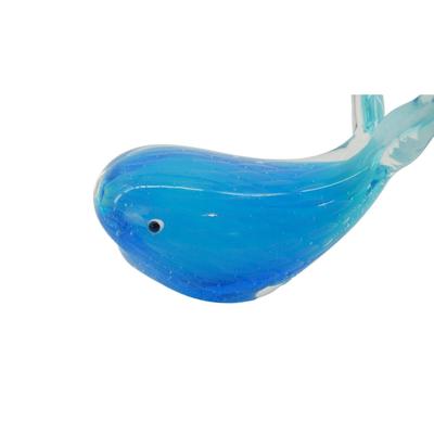 Blue Whale Glass Paperweight