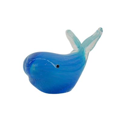 Blue Whale Glass Paperweight