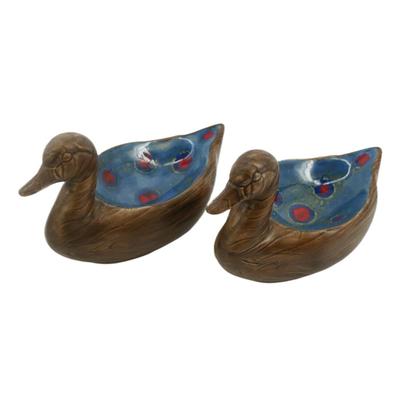 Vintage 70s Duck Trinket Dishes