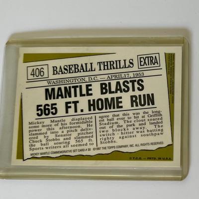 1997 Mickey Mantle commemorative Set