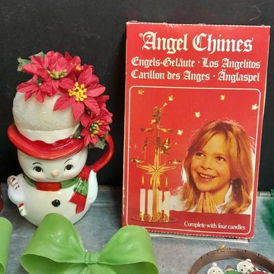 Vintage Christmas Decorations and ornaments Woven wheat wreath