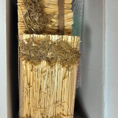 Vintage Sears Nativity set, Santa Light up window decoration, and C9 Christmas lights