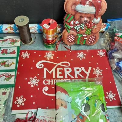 Christmas and other Holiday wrapping, Greeting cards, bows ribbon and more