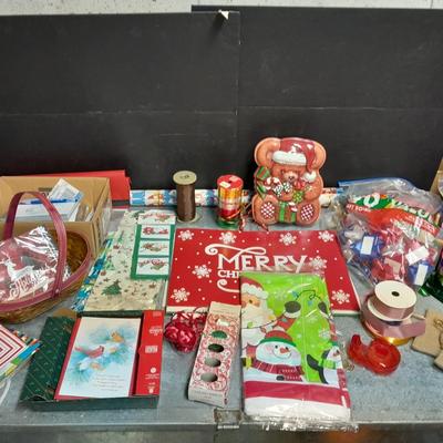 Christmas and other Holiday wrapping, Greeting cards, bows ribbon and more
