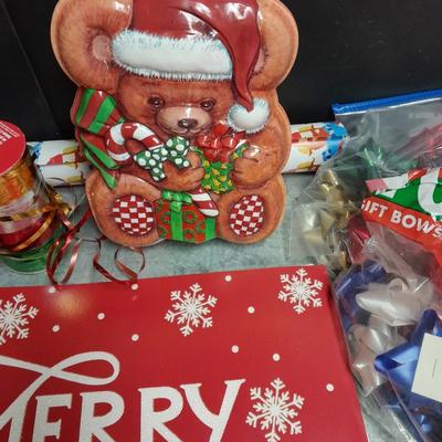 Christmas and other Holiday wrapping, Greeting cards, bows ribbon and more