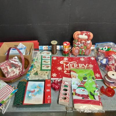 Christmas and other Holiday wrapping, Greeting cards, bows ribbon and more