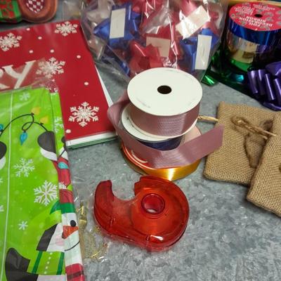 Christmas and other Holiday wrapping, Greeting cards, bows ribbon and more