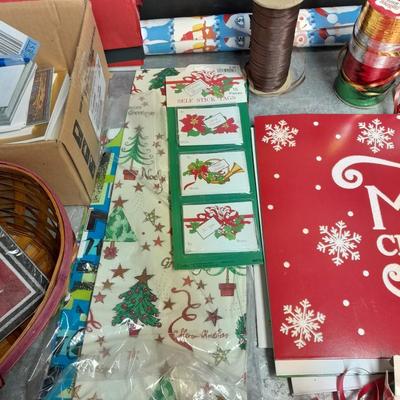 Christmas and other Holiday wrapping, Greeting cards, bows ribbon and more