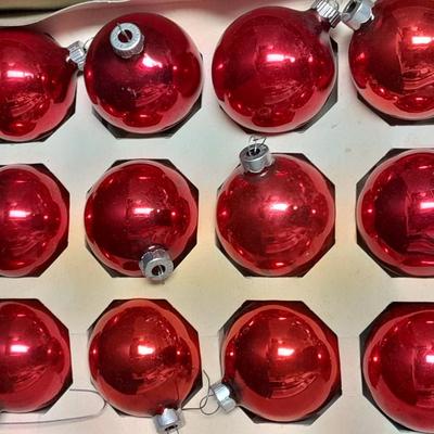 Glass Christmas Bulb ornaments - different colors like Shiny Brite