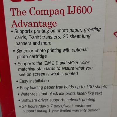 Compaq IJ600 Printer with new Computer speakers