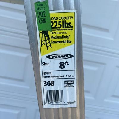 WERNER 8ft Aluminum Ladder