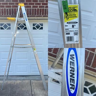 WERNER 8ft Aluminum Ladder