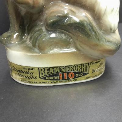 Kentucky Straight Beam's trophy Siamese cat decanter 1960's, with Pocket change bank