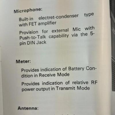 Vintage handheld Realistic CB radio with case and a multi-plug power supply TRC-208 5 watt 6 channel