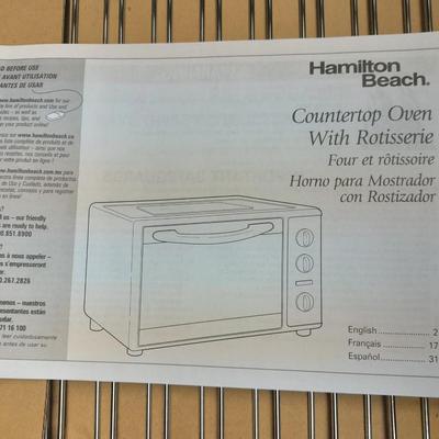 Hamilton Beach Countertop oven / toaster oven with Rotisserie