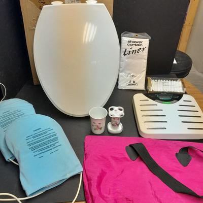 Restroom Accessories, toilet seat replacements, scale, Shower curtain, Access bar and much more