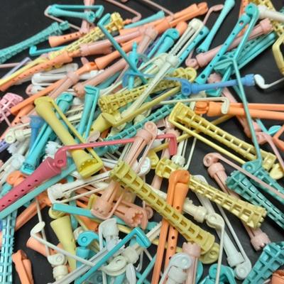 Vintage Plastic perm rods Rollers Curlers Different sizes