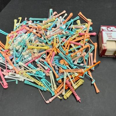 Vintage Plastic perm rods Rollers Curlers Different sizes