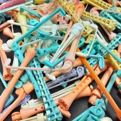 Vintage Plastic perm rods Rollers Curlers Different sizes