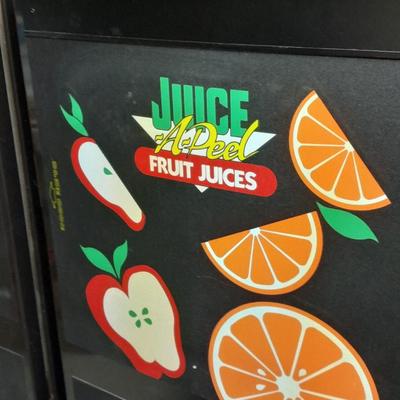 Juice A-peel fruit Juices Vending machine no keys comes with manuals