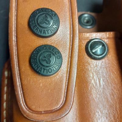 Leather holster and pouches