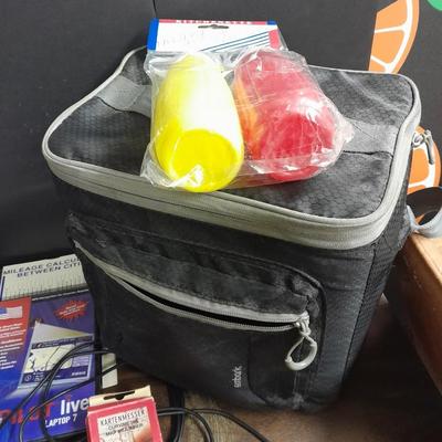 Let's go fishing! Books on fishing in Colorado, small cooler, condiment containers and more