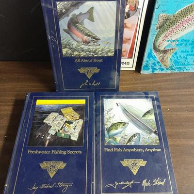 Let's go fishing! Books on fishing in Colorado, small cooler, condiment containers and more