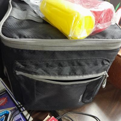 Let's go fishing! Books on fishing in Colorado, small cooler, condiment containers and more