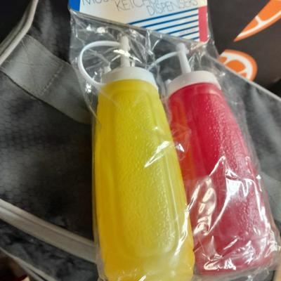 Let's go fishing! Books on fishing in Colorado, small cooler, condiment containers and more